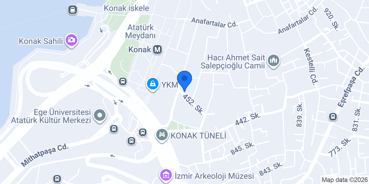 İzmir Milli Kütüphane konumu