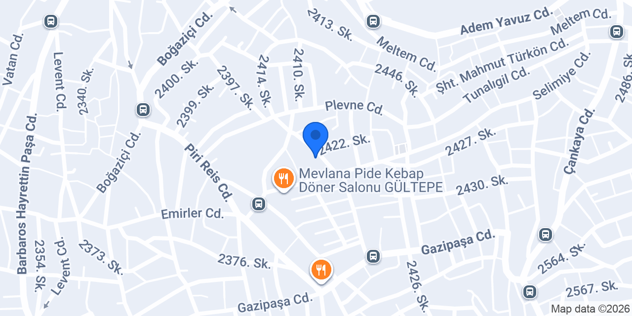 Gültepe Nergiz Pide konumu