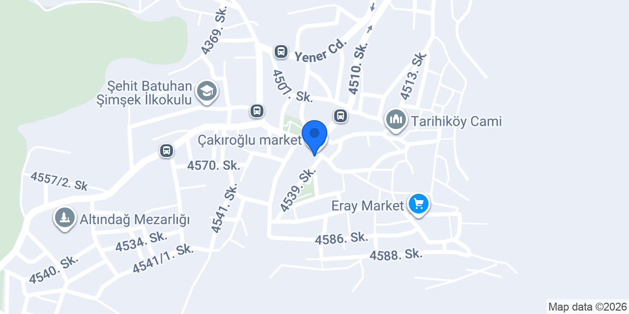 Çakıroğlu market konumu