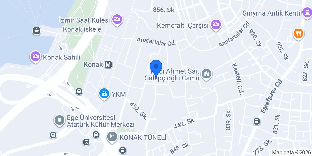 İzmir Nostalji Dükkanı konumu