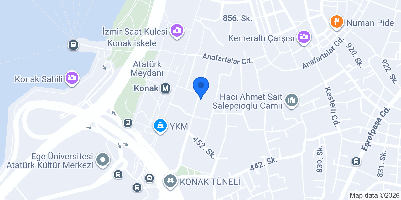 İZMİR D&E HUKUK BÜROSU konumu