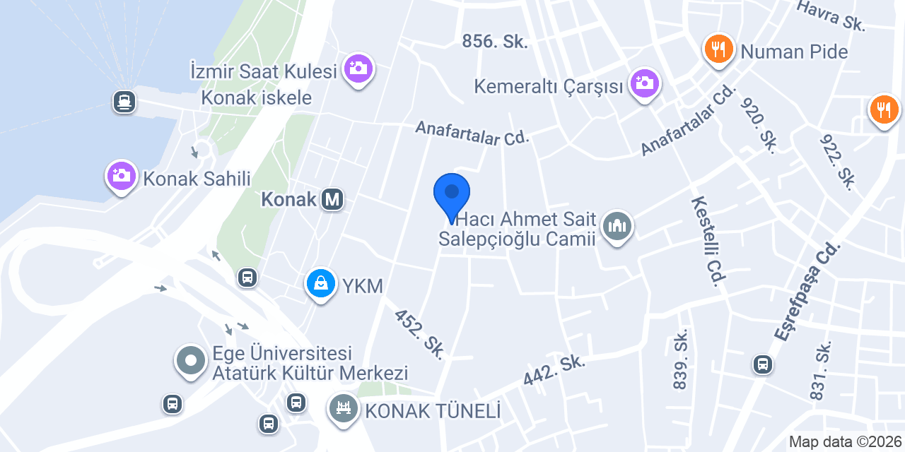 Tunç Optik konumu