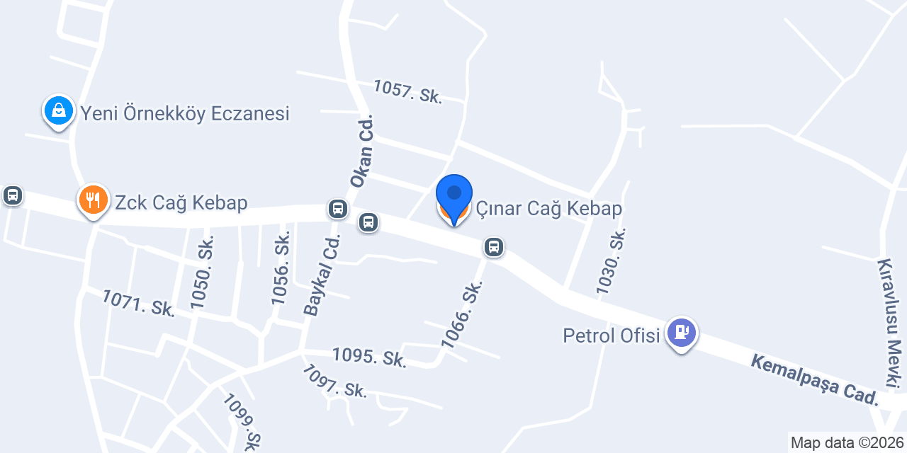 Çınar Cağ Kebap konumu