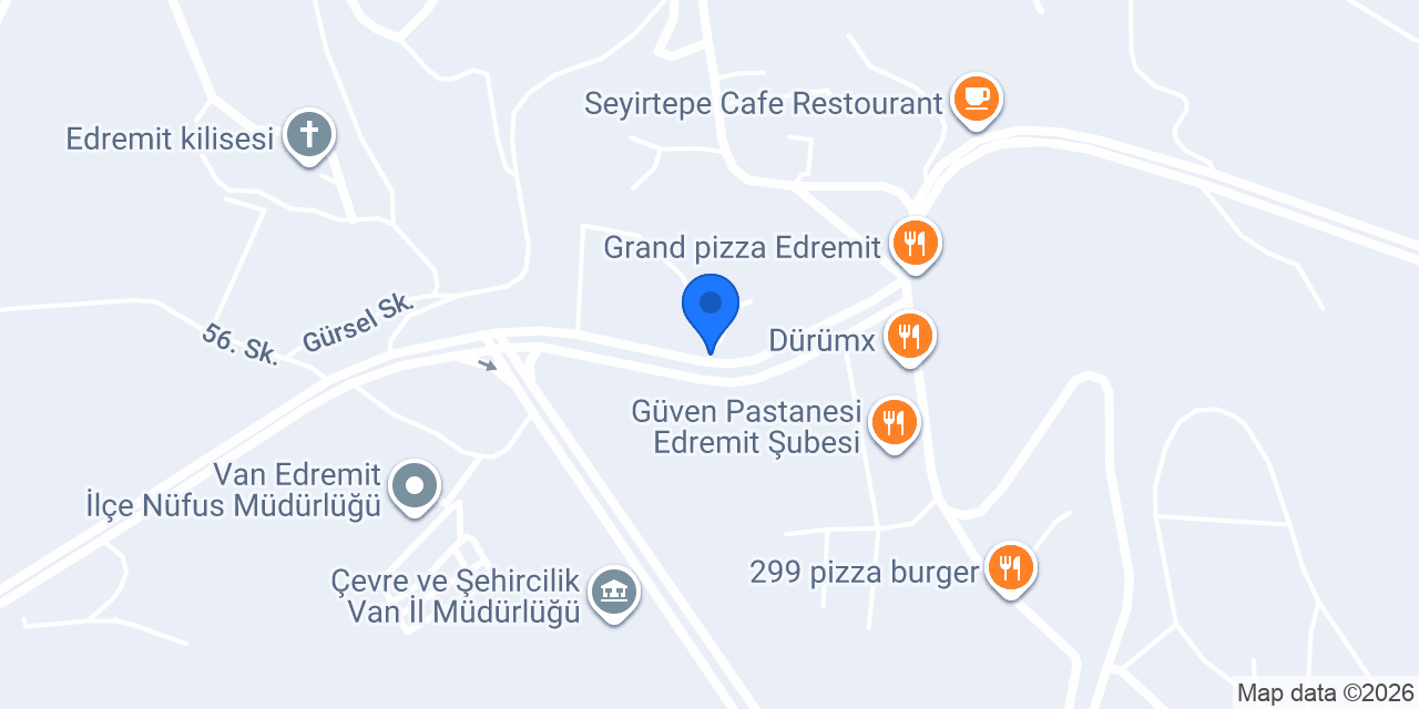 Kanat pide salonu konumu