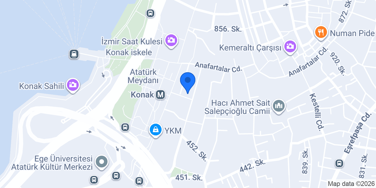 Eshot Ulaşım Kartları Şubesi Müdürlüğü konumu