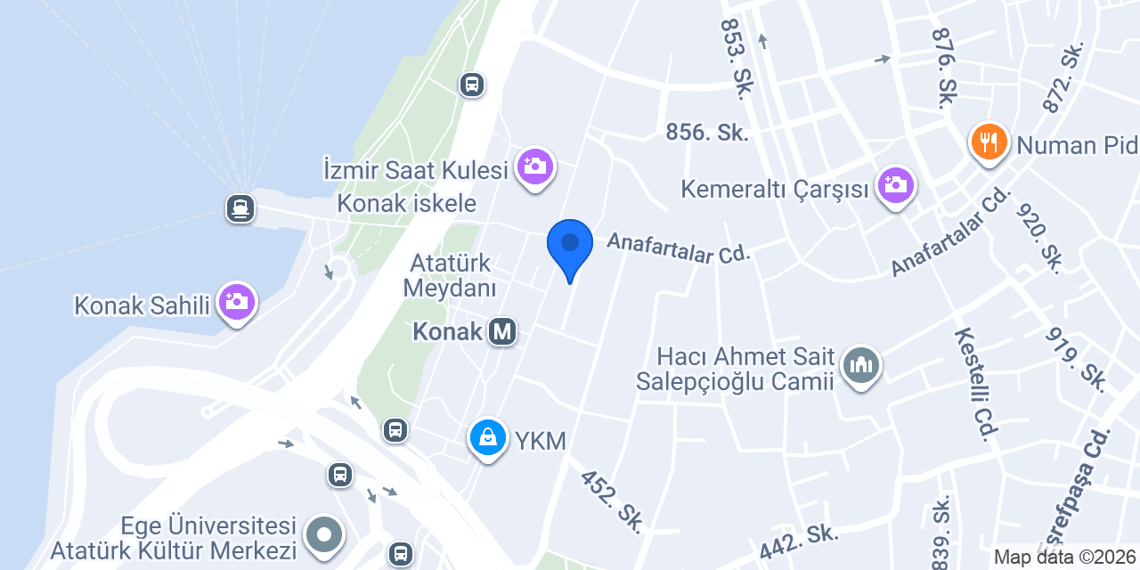 Akbank Konak Şubesi konumu