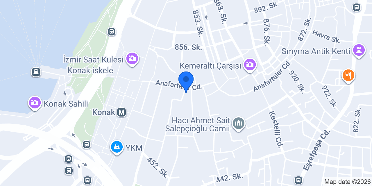 Pizza Villa Kemeraltı konumu
