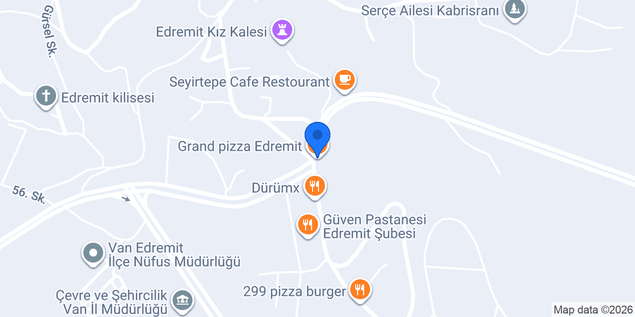Grand pizza Edremit konumu