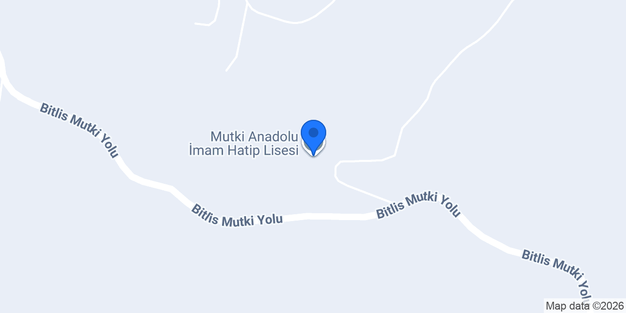 Mutki Anadolu İmam Hatip Lisesi konumu