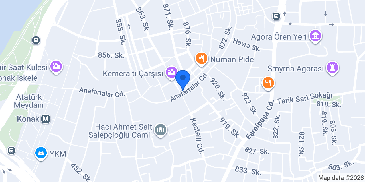 Otantik Çanta & Aksesuar konumu