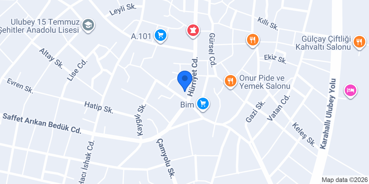 PÜROĞLU VETERİNER KLİNİĞİ konumu
