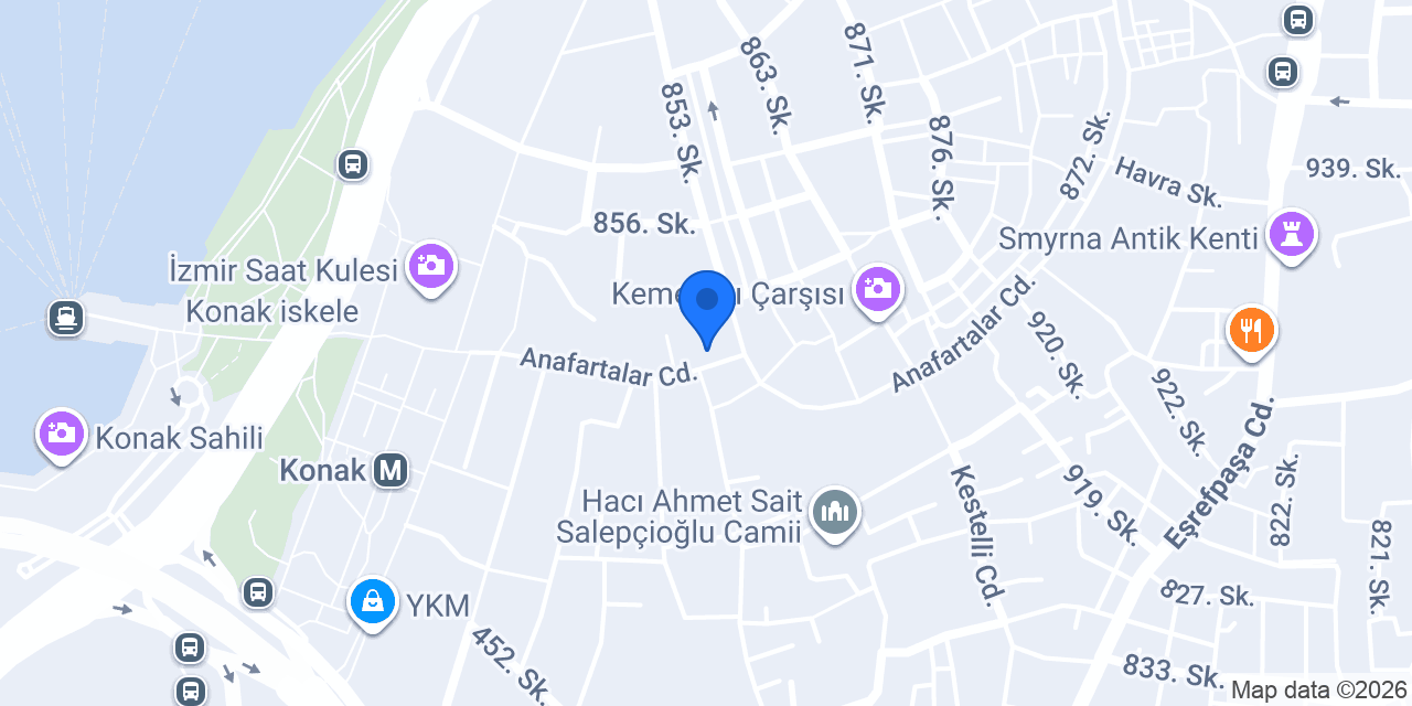 Yeni Şükran Oteli konumu
