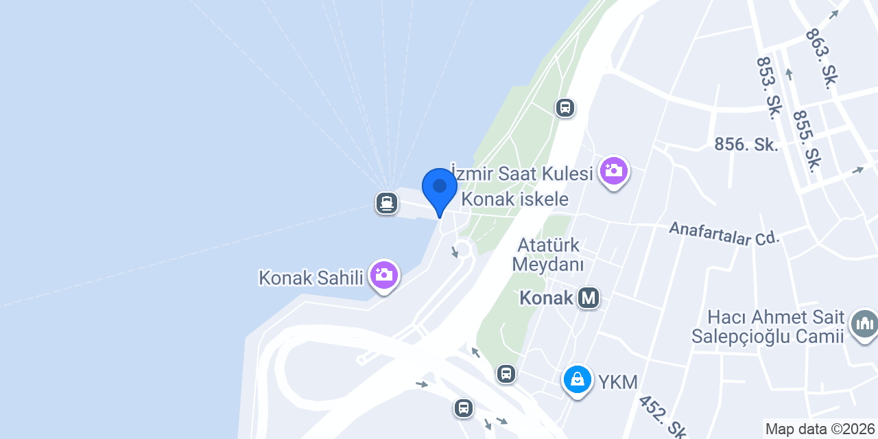 Konak İskele Taksi konumu