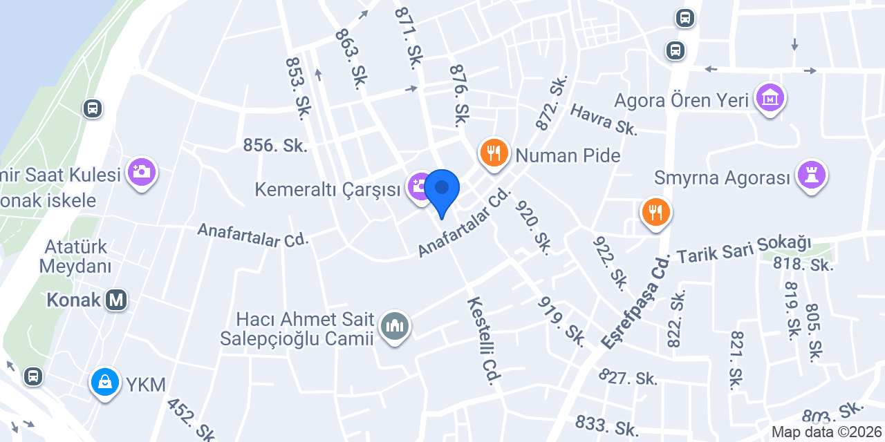 Nahıl Dükkan İzmir konumu