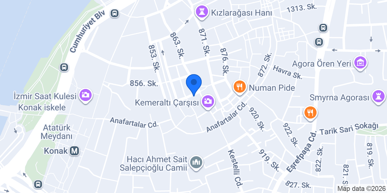 Tahtakale Hediyelik konumu