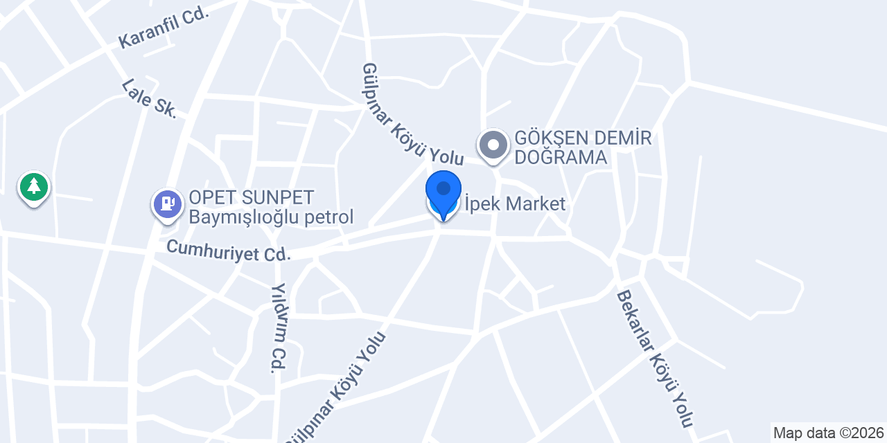 İpek Market konumu