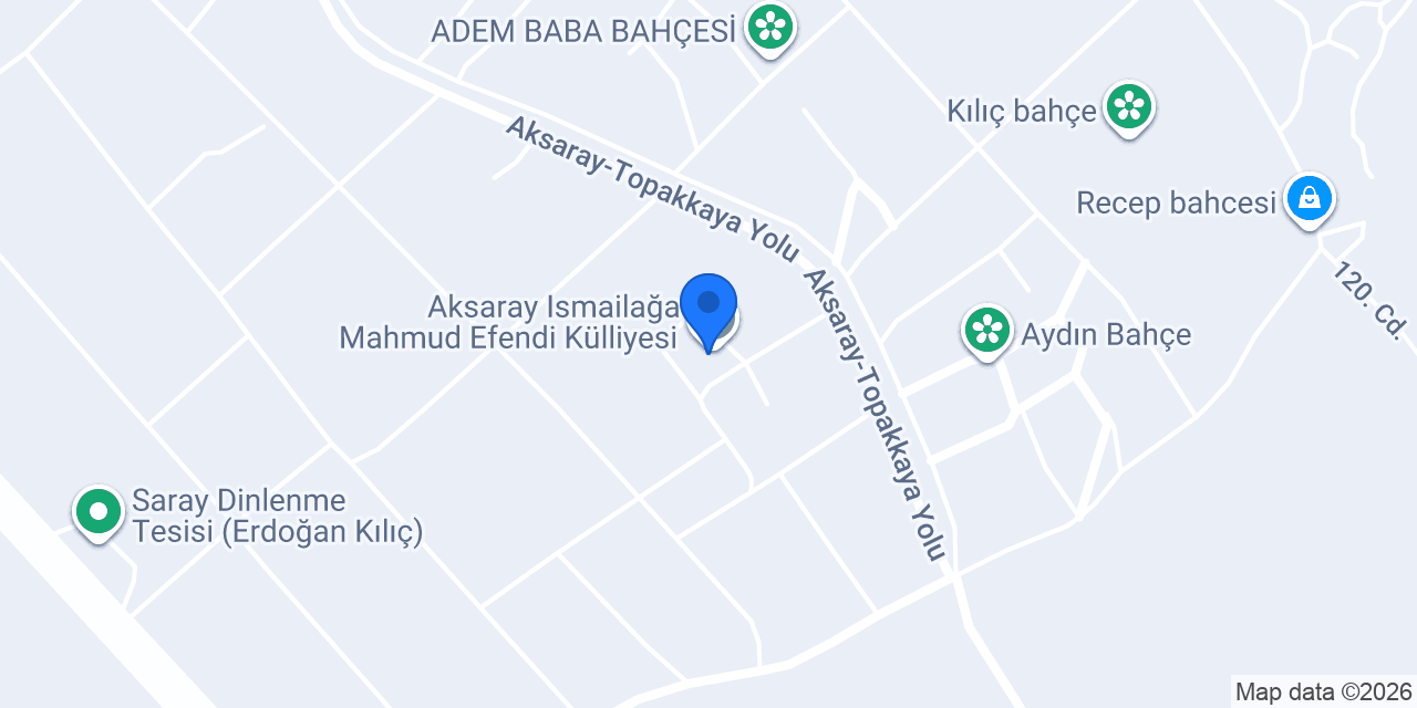 Aksaray Ismailağa Mahmud Efendi Külliyesi konumu