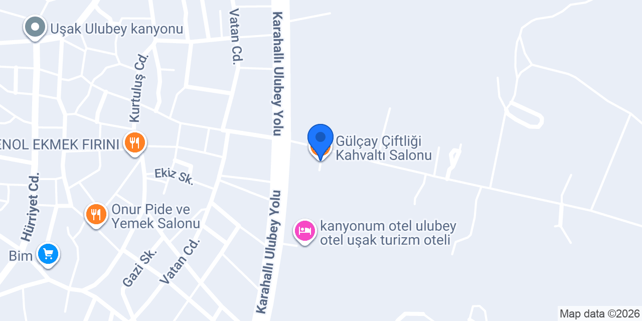 Gülçay Çiftliği Kahvaltı Salonu konumu