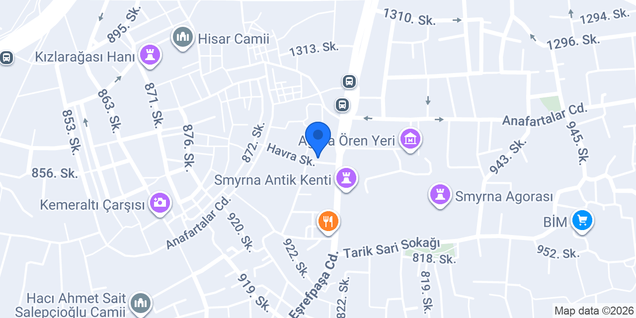 Tarihi Akın Pasajı konumu