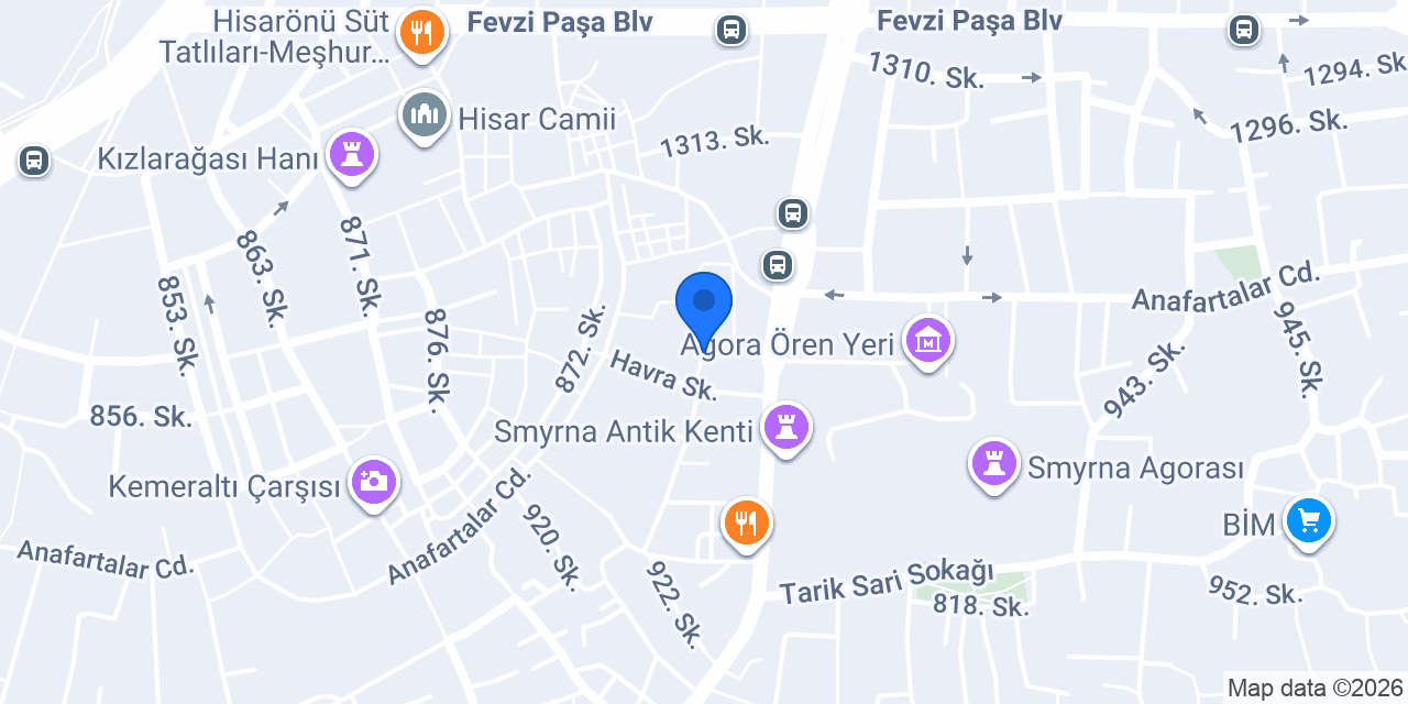 Etz Hayim Sinagogu konumu