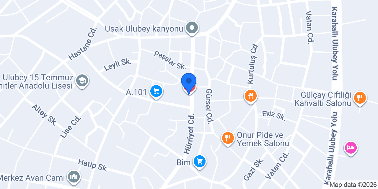 Toklu Eczanesi konumu