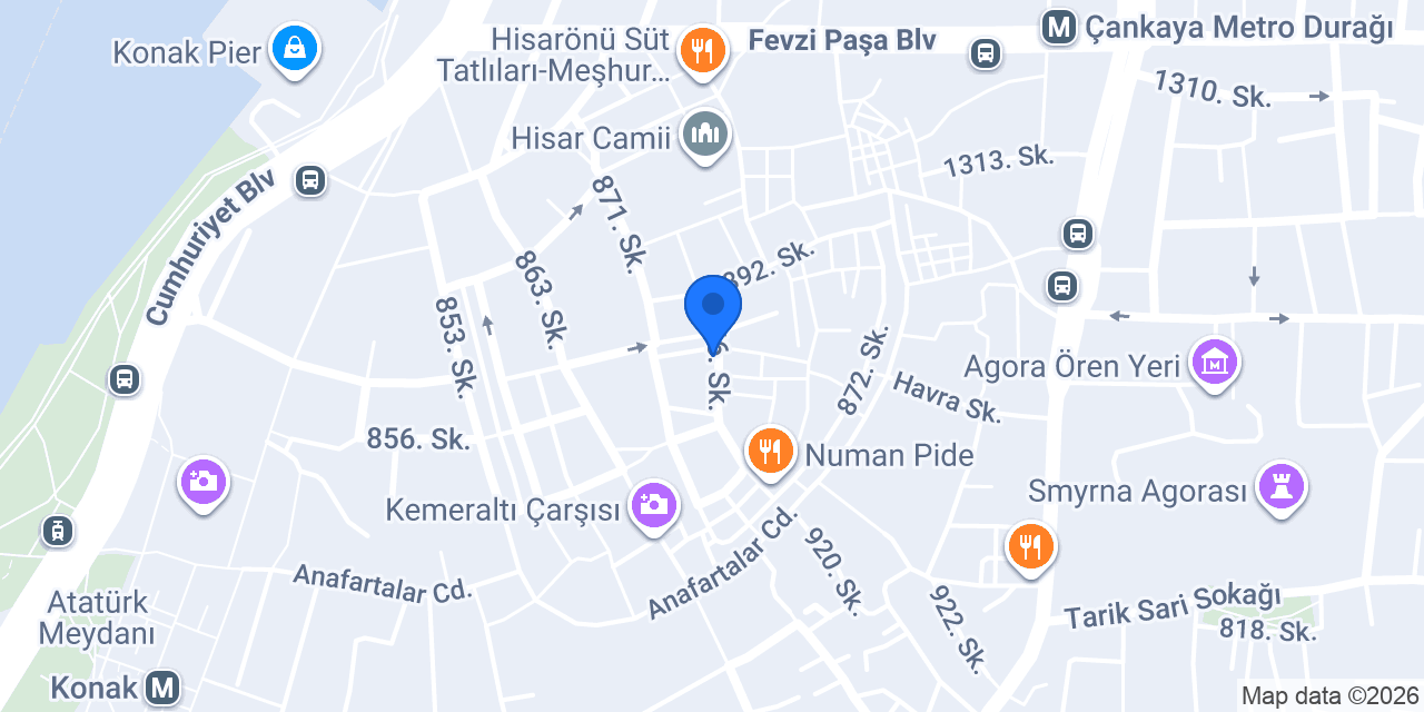 Çiçek Mekan konumu