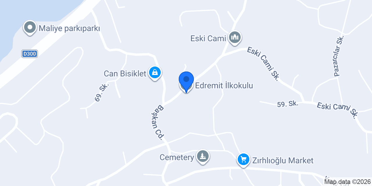 Edremit İlkokulu konumu