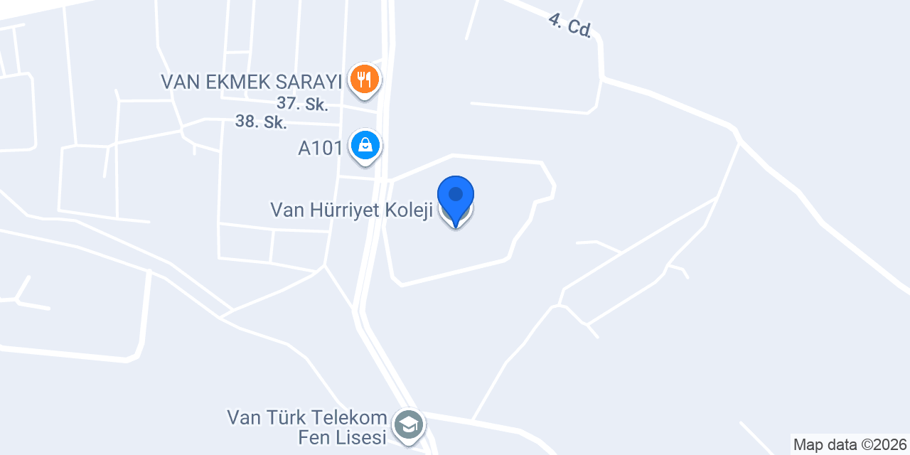 Van Hürriyet Koleji konumu
