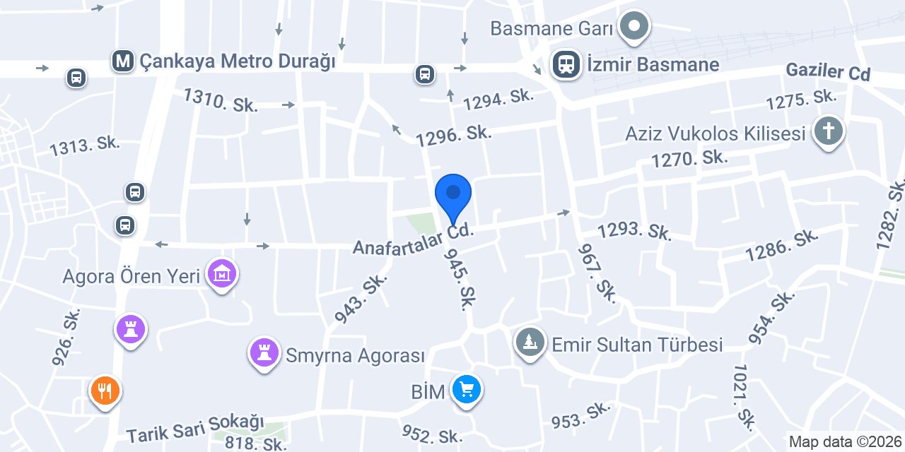 Otel Ege Palas konumu