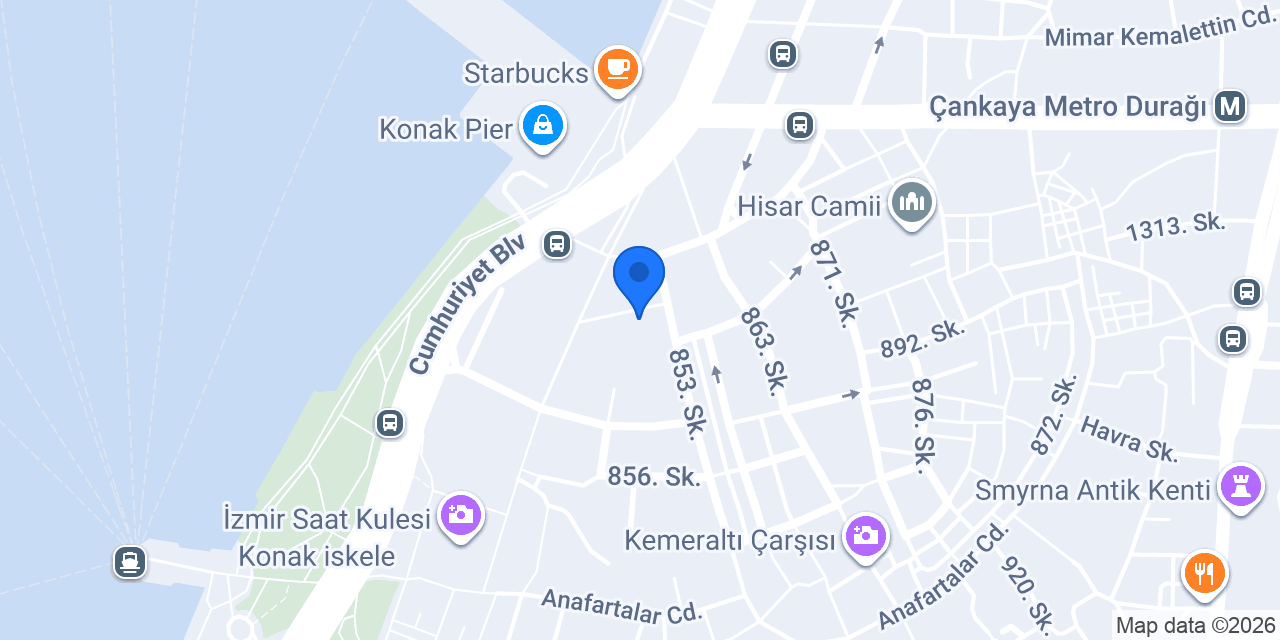 İzmir 14. Noterliği konumu