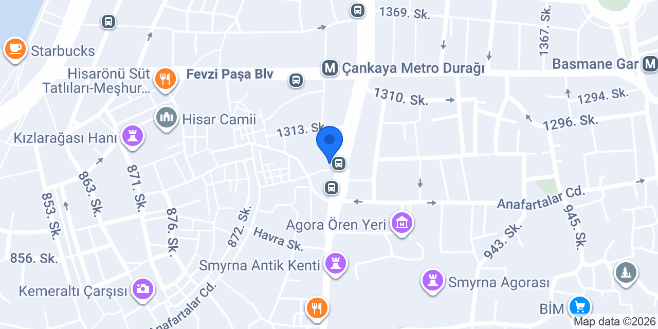 İzmir Peruk Center konumu