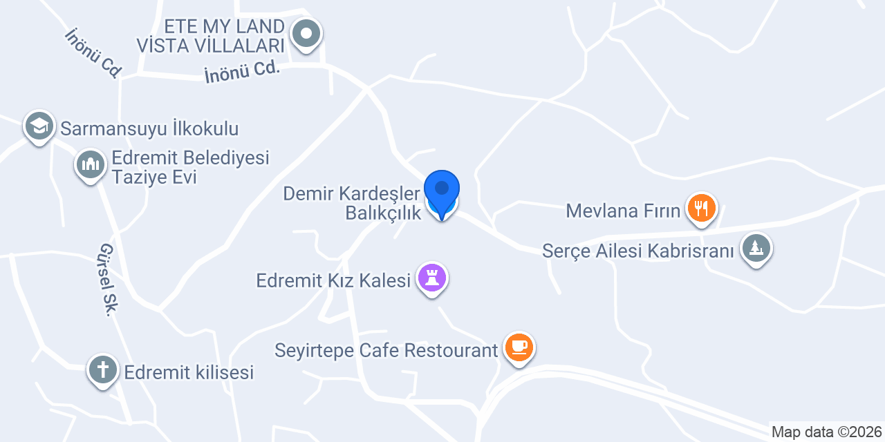 Demir Kardeşler Balıkçılık konumu
