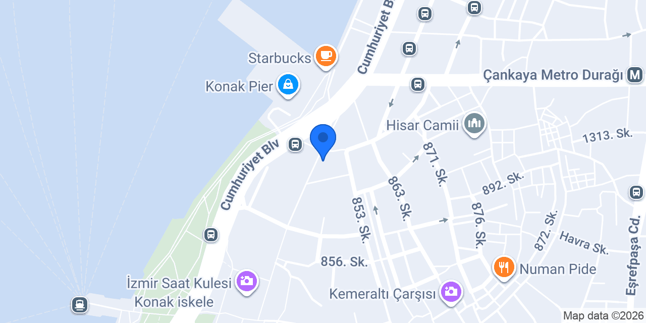 Halkbank Konak Şubesi konumu