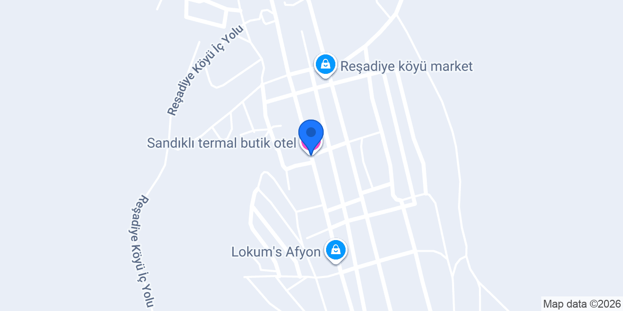 Sandıklı termal butik otel konumu