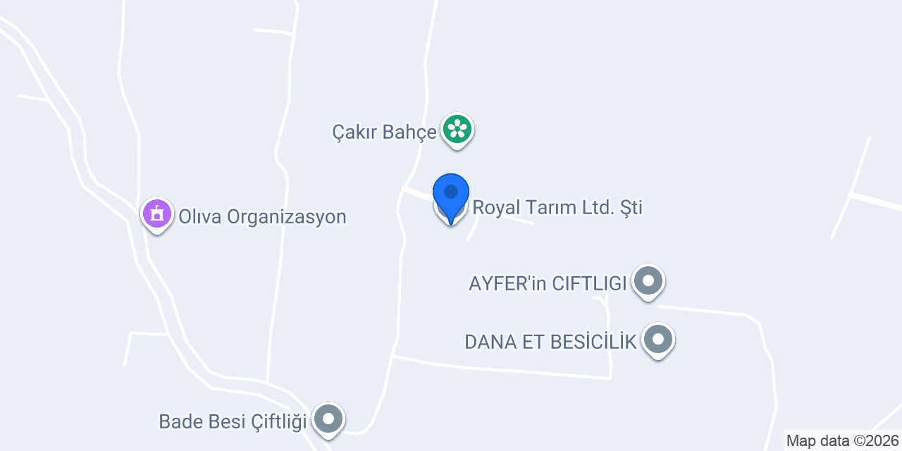 Royal Tarım Ltd. Şti konumu