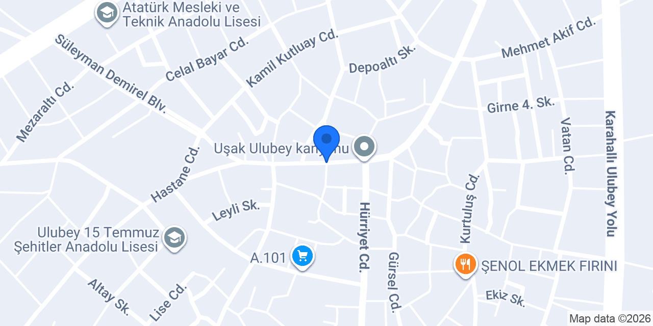 Ulubey Cezaevi konumu