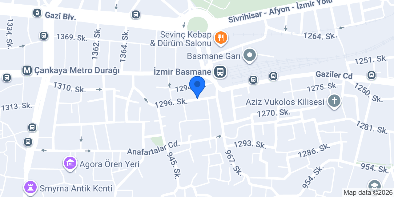 Denizli Ege Oteli konumu