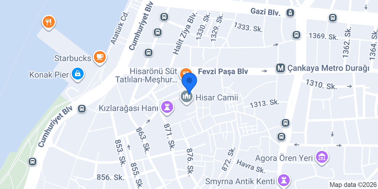 Cin Ali Hisarönü Dönercisi konumu