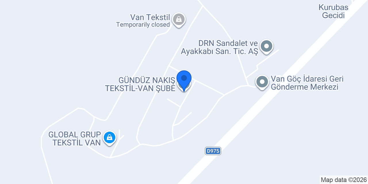 GÜNDÜZ NAKIŞ TEKSTİL-VAN ŞUBE konumu