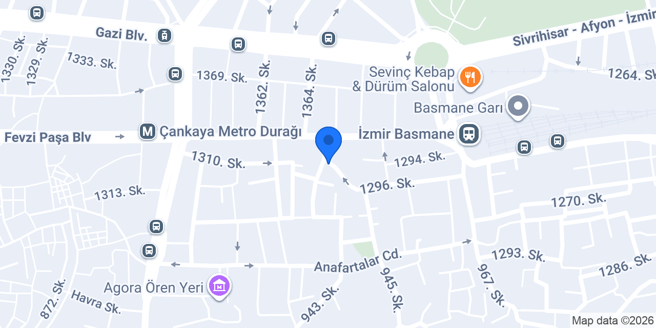 Otel Gediz Derin konumu