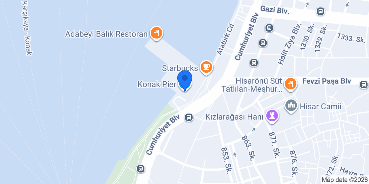 Konak Pier konumu