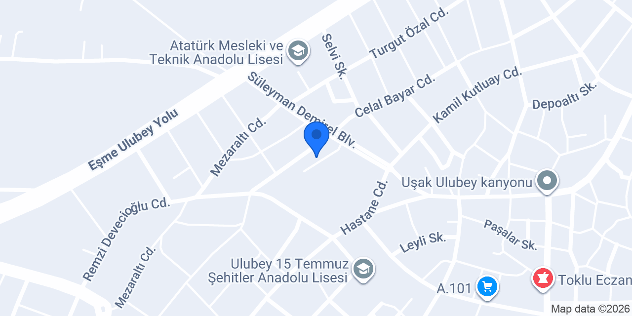 Uşak Ulubey Halk Eğitim Merkezi konumu