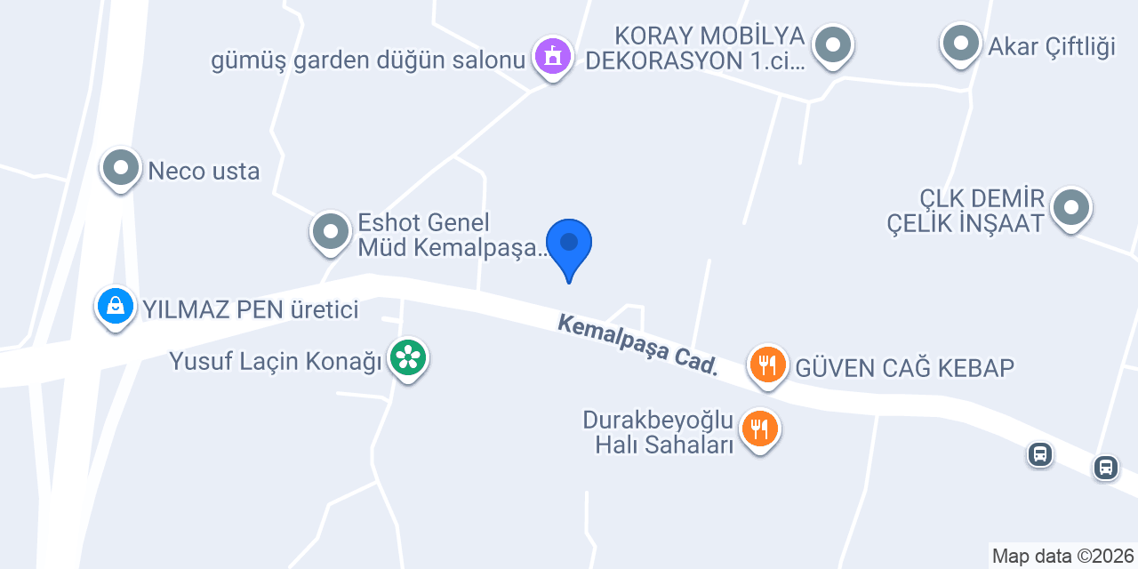 YAKIN PALET konumu