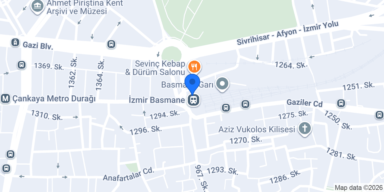 Basmane Gar konumu