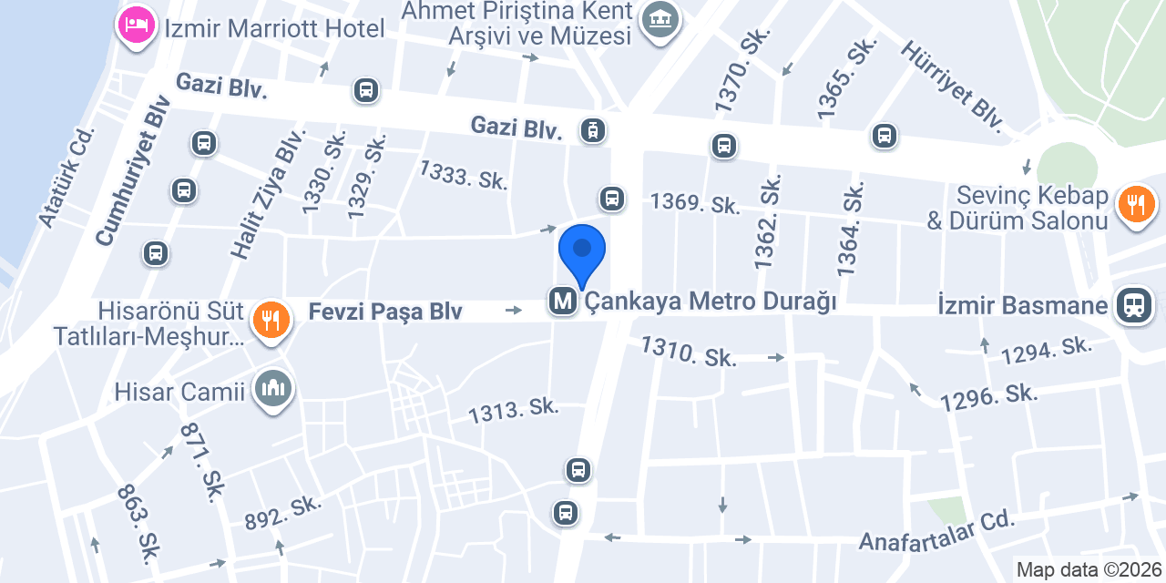 Vakıf Katılım İzmir Şubesi konumu