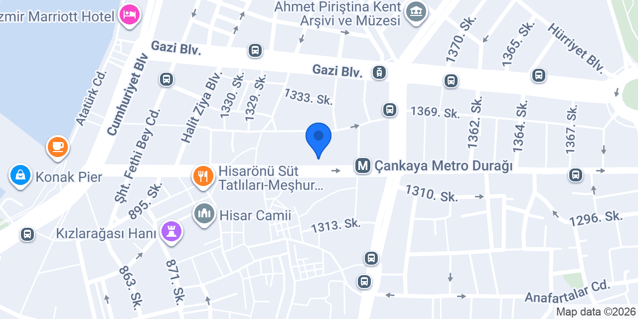 Albaraka Türk İzmir Şubesi konumu