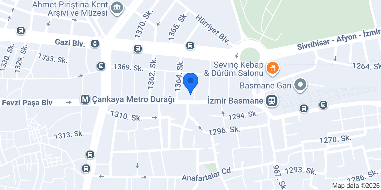 Otel Uşak Özlem konumu