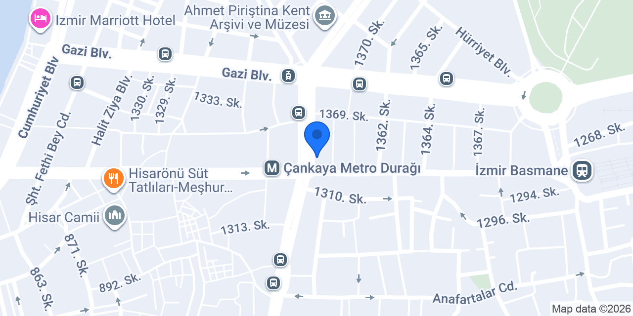 Katılımevim İzmir Çankaya Şube konumu