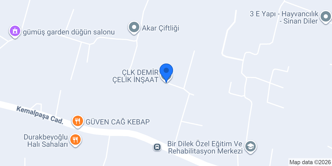 ÇLK DEMİR ÇELİK İNŞAAT konumu