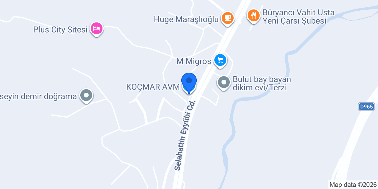 KOÇMAR AVM konumu